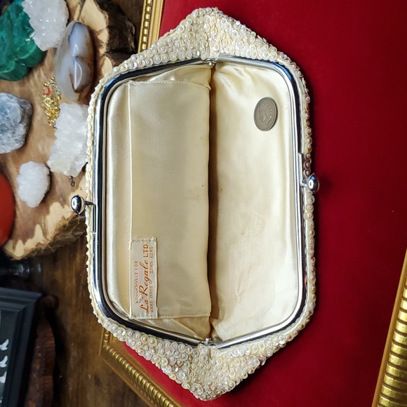Vintage - La Regale - White - Clutch - Cocktail - Evening - Bag - Hand Purse - Picture 6 of 6